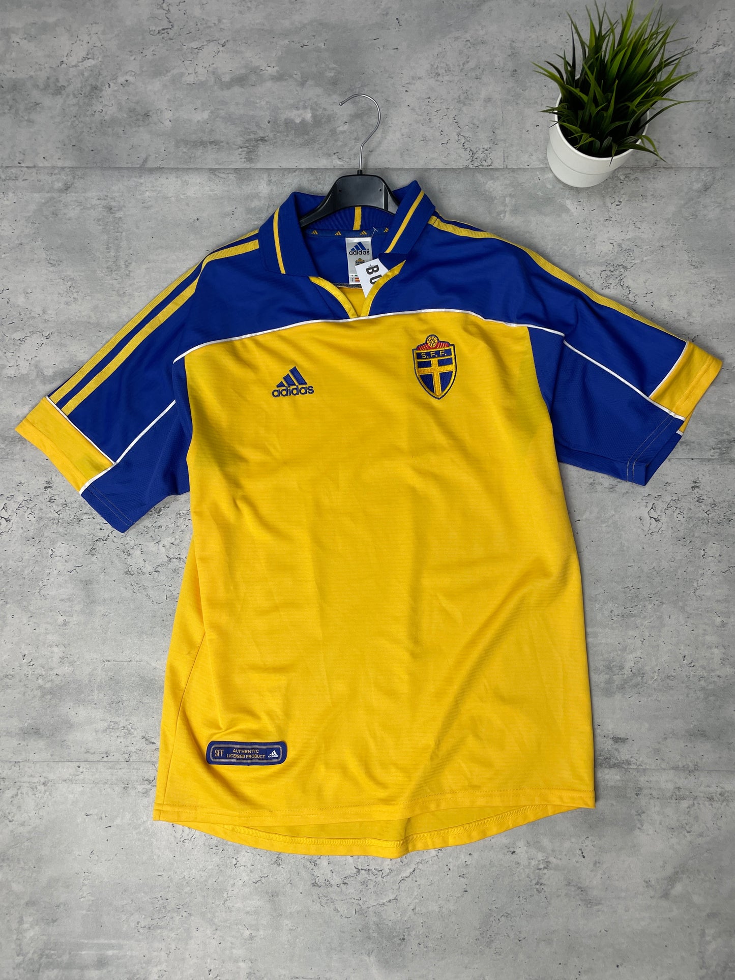 Camiseta futbol Suecia vintage